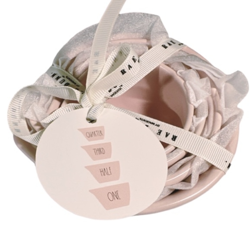 NEW Rae Dunn PINK Measuring Cups Set/4 - Picture 3 of 4